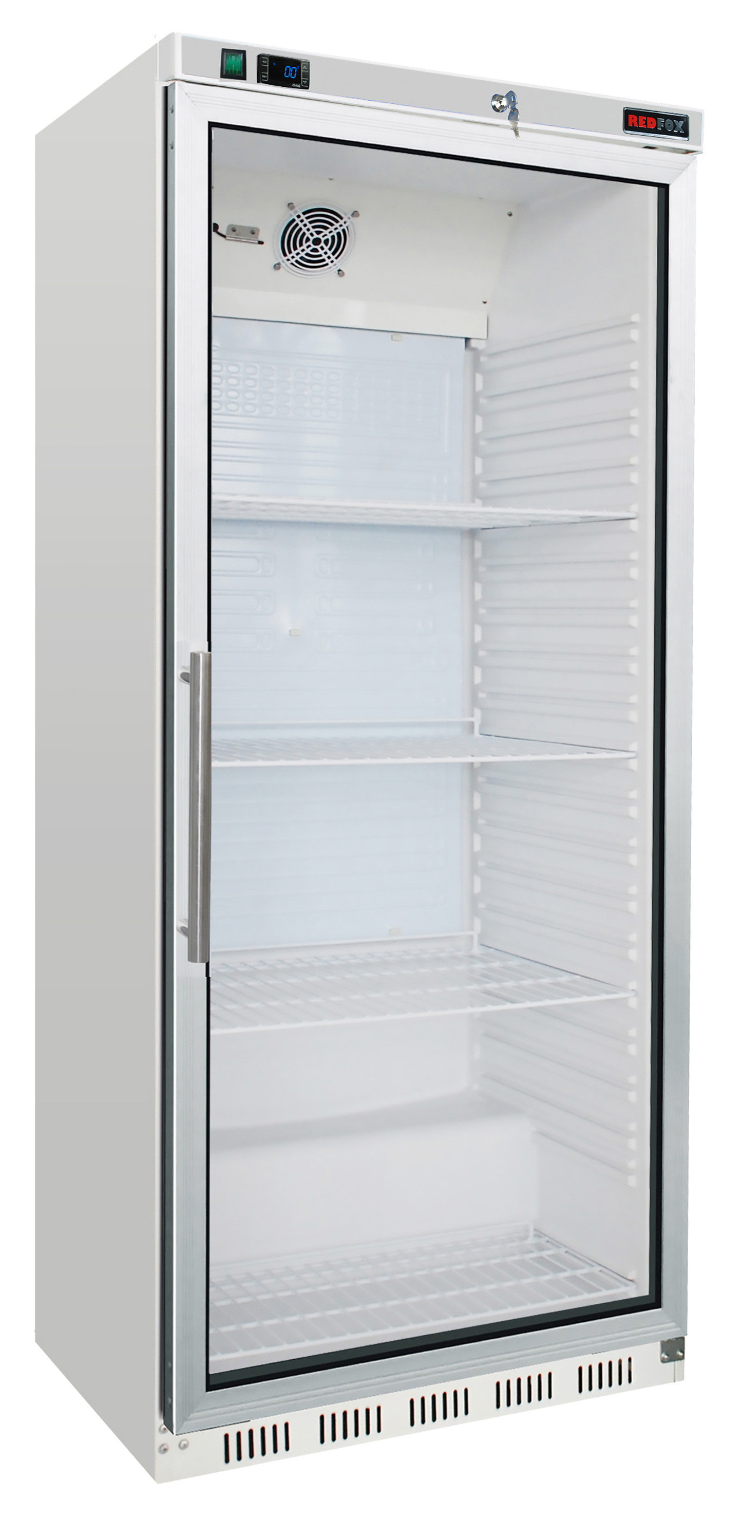 Sk chladc DR 600/G lednice bl prosklen dvee REDFOX